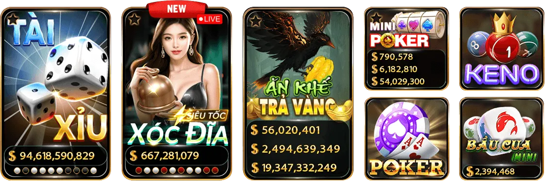 Các trò chơi HOT tại HITCLUB